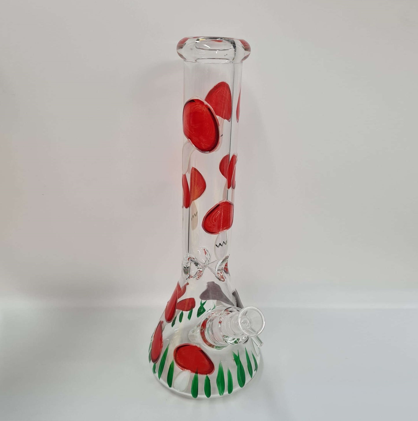 Hand Painted Mushroms Beaker with Ice Catcher